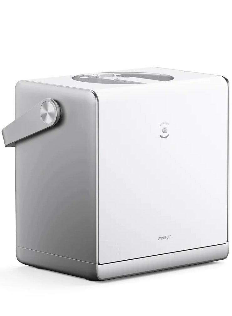 إيكوفاكس روبوت تنظيف النوافذ Winbot W2 Omni القابل للشرب، تنظيف ذكي مع تقنية رش بزاوية واسعة بثلاث فوهات، تخطيط مسار Win SLAM 4.0، تنظيف الحواف العميقة، قوة شفط 5500 باسكال - أبيض - Image 3