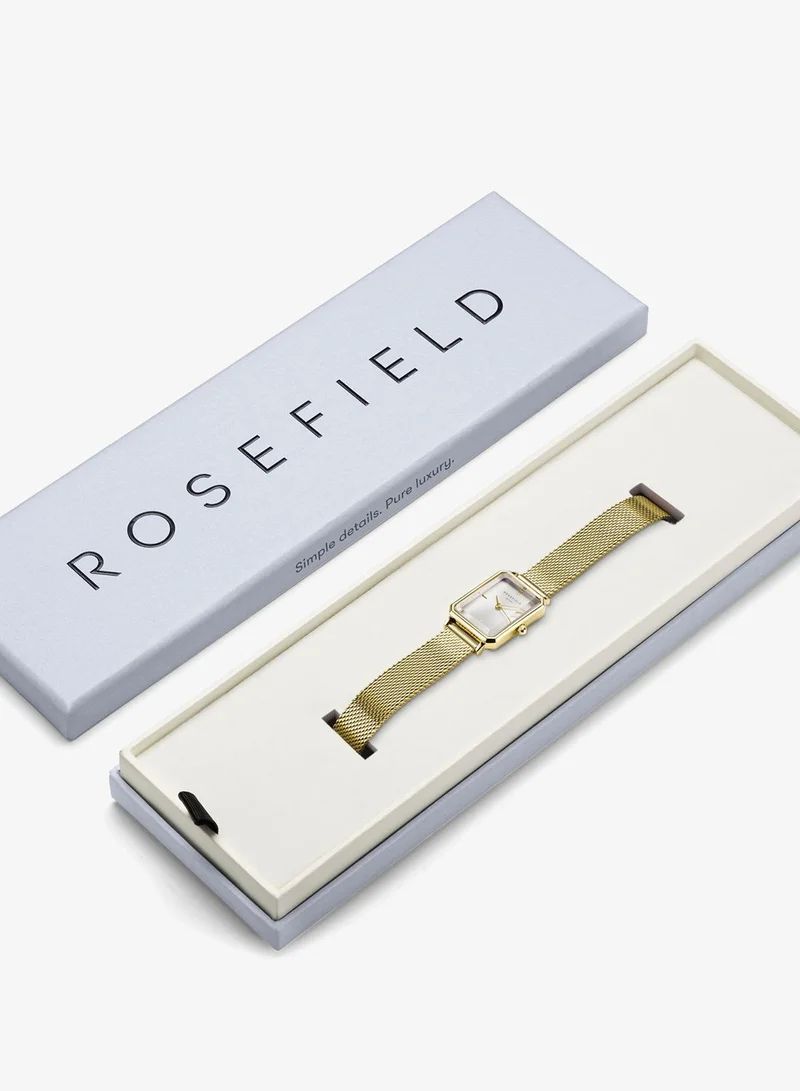 Rosefield  Rosefield Octagon XS Mesh White Gold Women Watch - OWGMG-O73 for Women | Best Price UAE