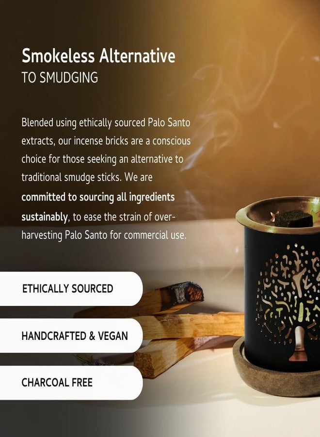 Aromafume Palo Santo & Lavender Smokeless Incense Bricks & Flower of Life Burner | 2x9 Bricks | Aromatherapy | Essential Oils Based | Natural Air fresheners for Home | Spiritual Smudging Meditation Accessories - Image 5