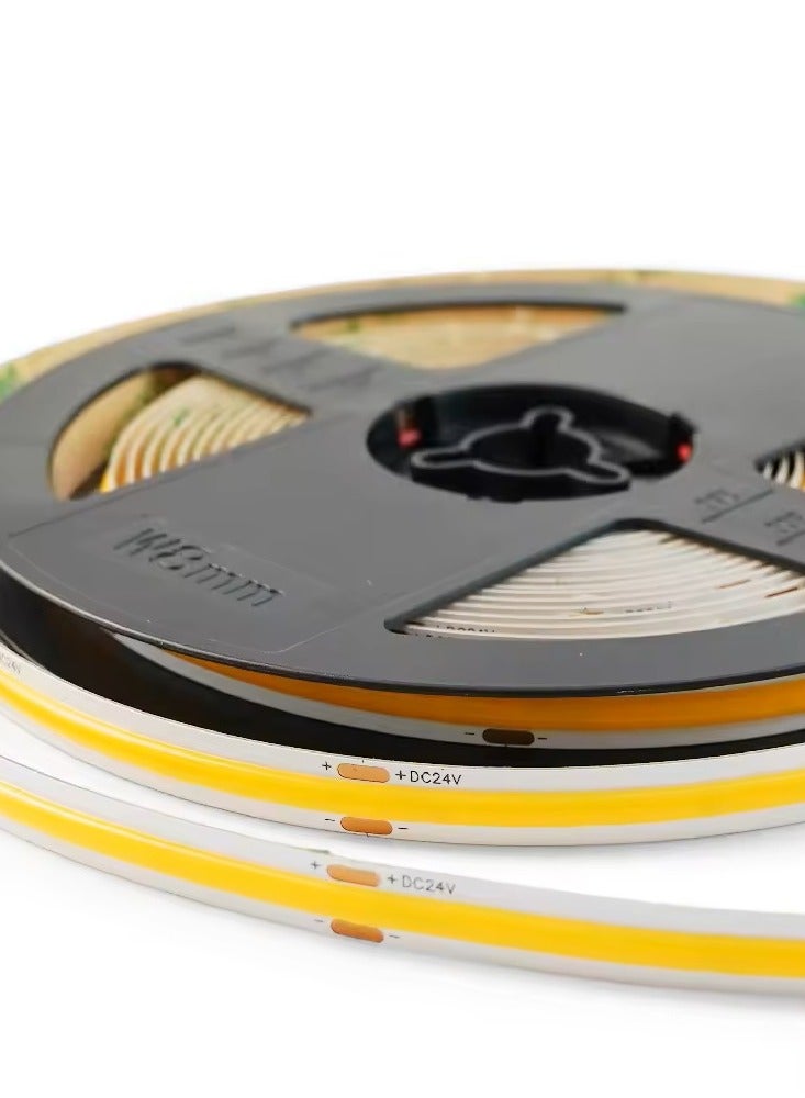 شريط إضاءة LED COB 24 فولت عالي اللومن بطول 10 أمتار و320 مصباح LED أبيض طبيعي 4000 كلفن CRI90+ شريط إضاءة LED مرن لمشاريع الإضاءة المنزلية التي تصنعها بنفسك  - Image 3