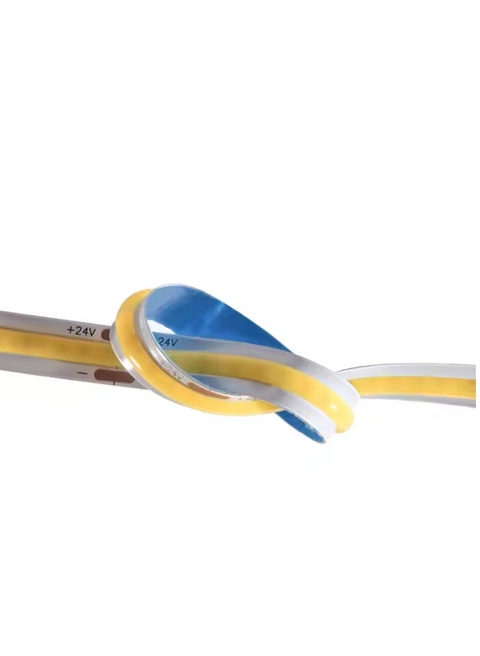 شريط إضاءة LED COB 24 فولت عالي اللومن بطول 10 أمتار و320 مصباح LED أبيض طبيعي 4000 كلفن CRI90+ شريط إضاءة LED مرن لمشاريع الإضاءة المنزلية التي تصنعها بنفسك  - Image 2
