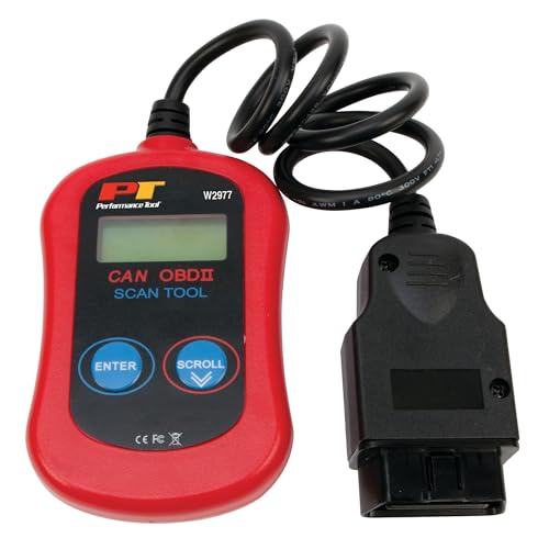 Performance Tool W2977 CAN OBD II Scanner Tool for Check Engine Light Diagnostics Direct Scan and Read Out