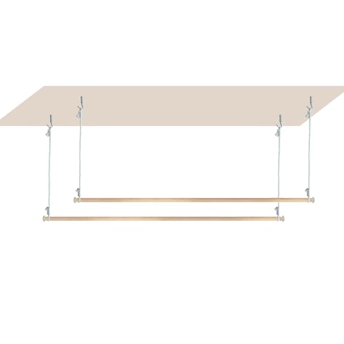 Beyeutao Wood Bed Canopy Frame 63 inches Bed Curtains Frame Solid Wooden Bed Poles Hanging Bed Poles Canopy Bed Frame Play Tent Frame Suitable for All Beds. - Image 2