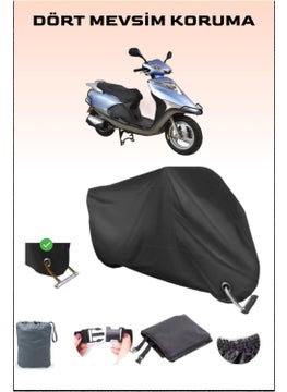 Arora Ar 100-7 Special Alfa Lock Compatible Black Motorcycle Canvas, Safe, Waterproof