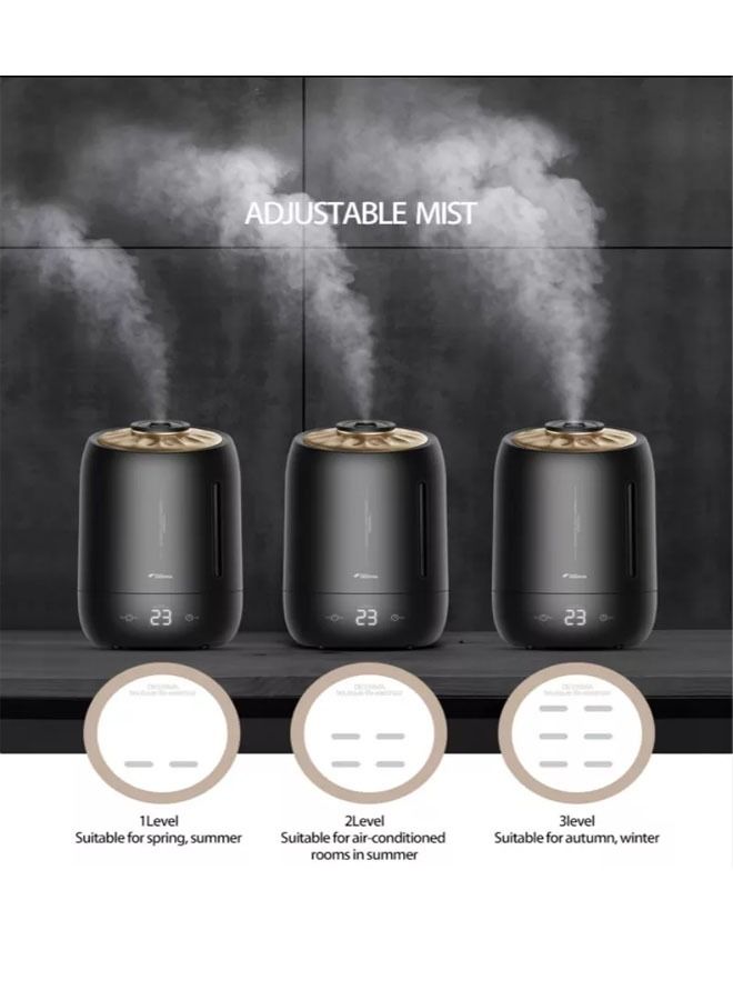 Deerma Ultrasonic Humidifier Aromatherapy Machine 5L DEM-F600 Black - Image 3