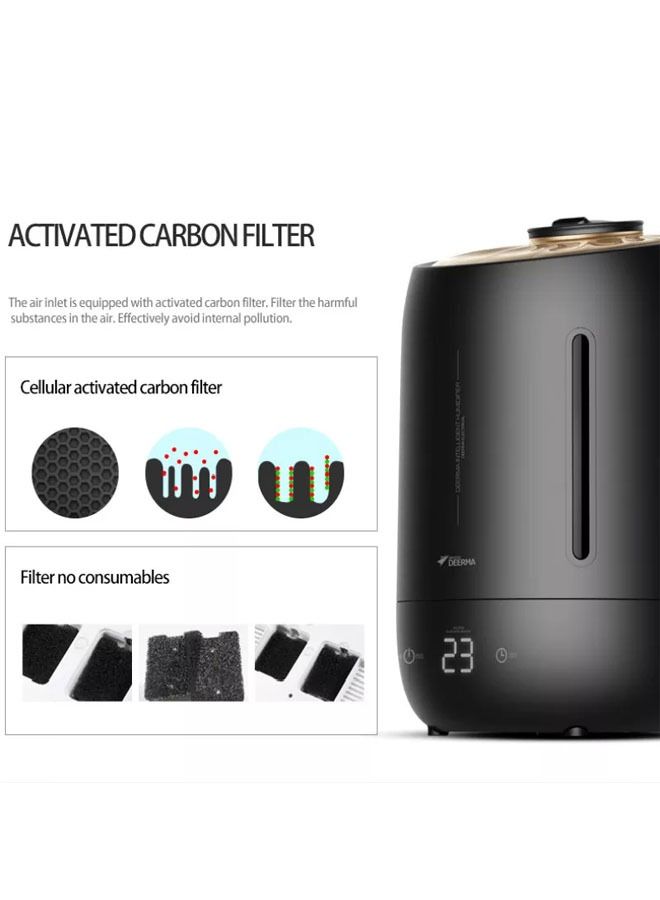 Deerma Ultrasonic Humidifier Aromatherapy Machine 5L DEM-F600 Black - Image 5