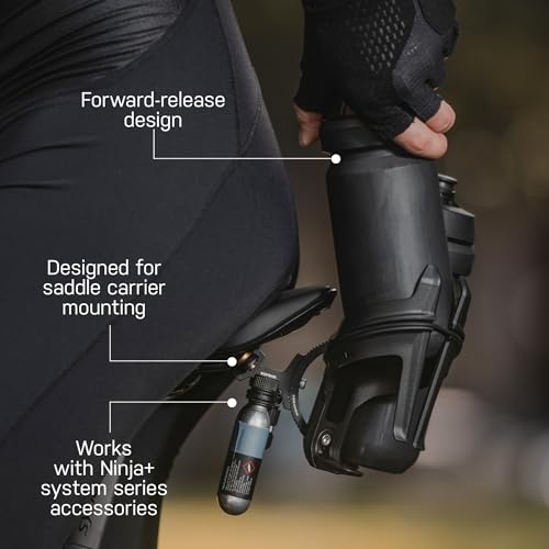TOPEAK حامل زجاجة توبيك تري 2 بتصميم إطلاق أمامي - حامل زجاجة من الجيل الثاني مع تثبيت هالو مرن وتوافق مع ملحقات نينجا+ - Image 3