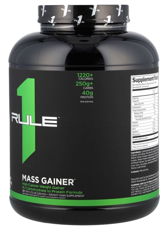 Rule One Proteins Mass Gainer™ Vanilla Creme 5.73 lb (2.6 kg) - Image 2