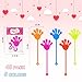 Leetous Bulk Valentines Gifts for Toddlers 48 Pcs Bulk Sticky Hands with Class Exchange Cards Valentines Non Candy Toys Goodie Bags Stuffers Prizes School Classmates Party Favors Supplies for Kids Boy Girls - Image 4