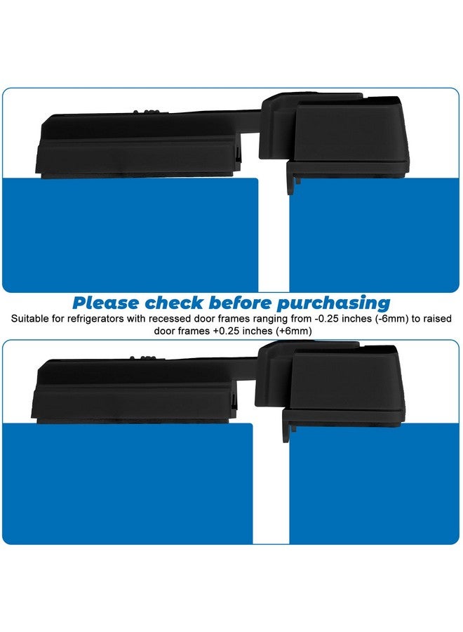 مولين قفل ثلاجة مولين، قطعتان، مقاوم للأطفال، قفل باب الثلاجة/الفريزر، أمان الحيوانات الأليفة، يُغلق تلقائيًا عند إغلاق الباب، لا يتطلب أدوات وسهل التركيب (أسود) - Image 4