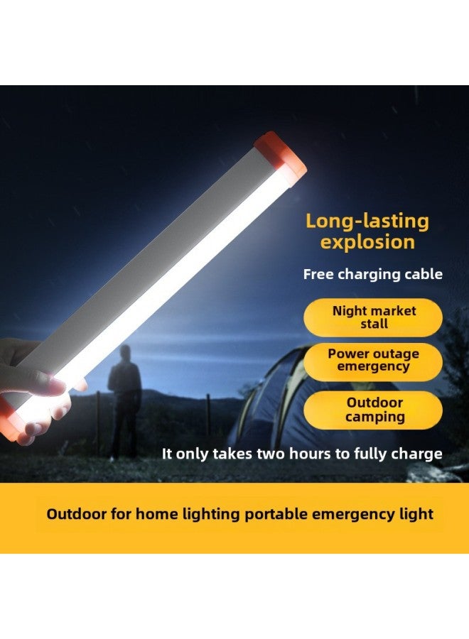 LED شحن الطوارئ في السوق الليلي كشك التخييم شحن مصباح العمل المغناطيسي المحمول إضاءة الهاتف المحمول المنزلية - الطاقة: 35 وات (بطارية 2000 * 2، عمر البطارية 9-12 ساعة مع كابل بيانات هواوي) - Image 1