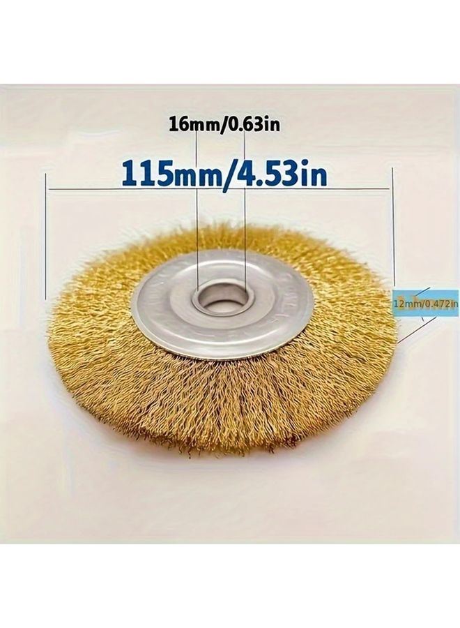 Steel Wire Nylon Brush Set Dual Head Metal Scraper Rust Scale Removal Tool - Image 4