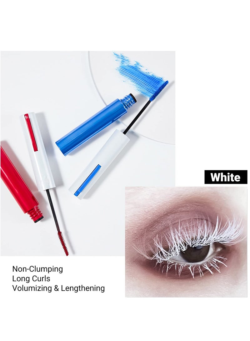 SYOSI مجموعة ماسكارا 9 ألوان، ماسكارا ملونة مقاومة للماء تدوم طويلاً تعطي حجمًا وطولًا وتجعّدًا، تخلق مكياج عيون ساحر ثلاثي الأبعاد، مجموعة هدايا للنساء والفتيات المراهقات - Image 4