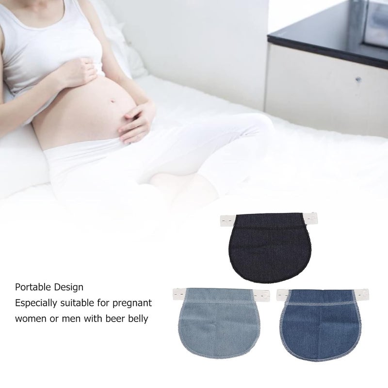 comfrt 3pcs Maternity Pants Extender, Adjustable Waist Extenders, Professional Portable Soft Elastic Pregnancy Waistband Extender - Image 4