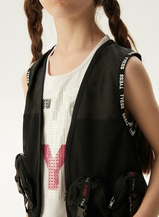 TYESS سترة تايس للبنات السوداء - Image 3