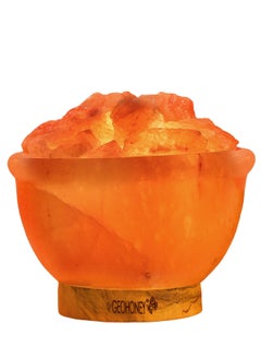 Geohoney - Himalayan Salt Fire Bowl Lamp with Glowing Salt Crystals