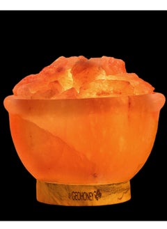 GEOHONEY Geohoney - Himalayan Salt Fire Bowl Lamp with Glowing Salt Crystals  - Image 4