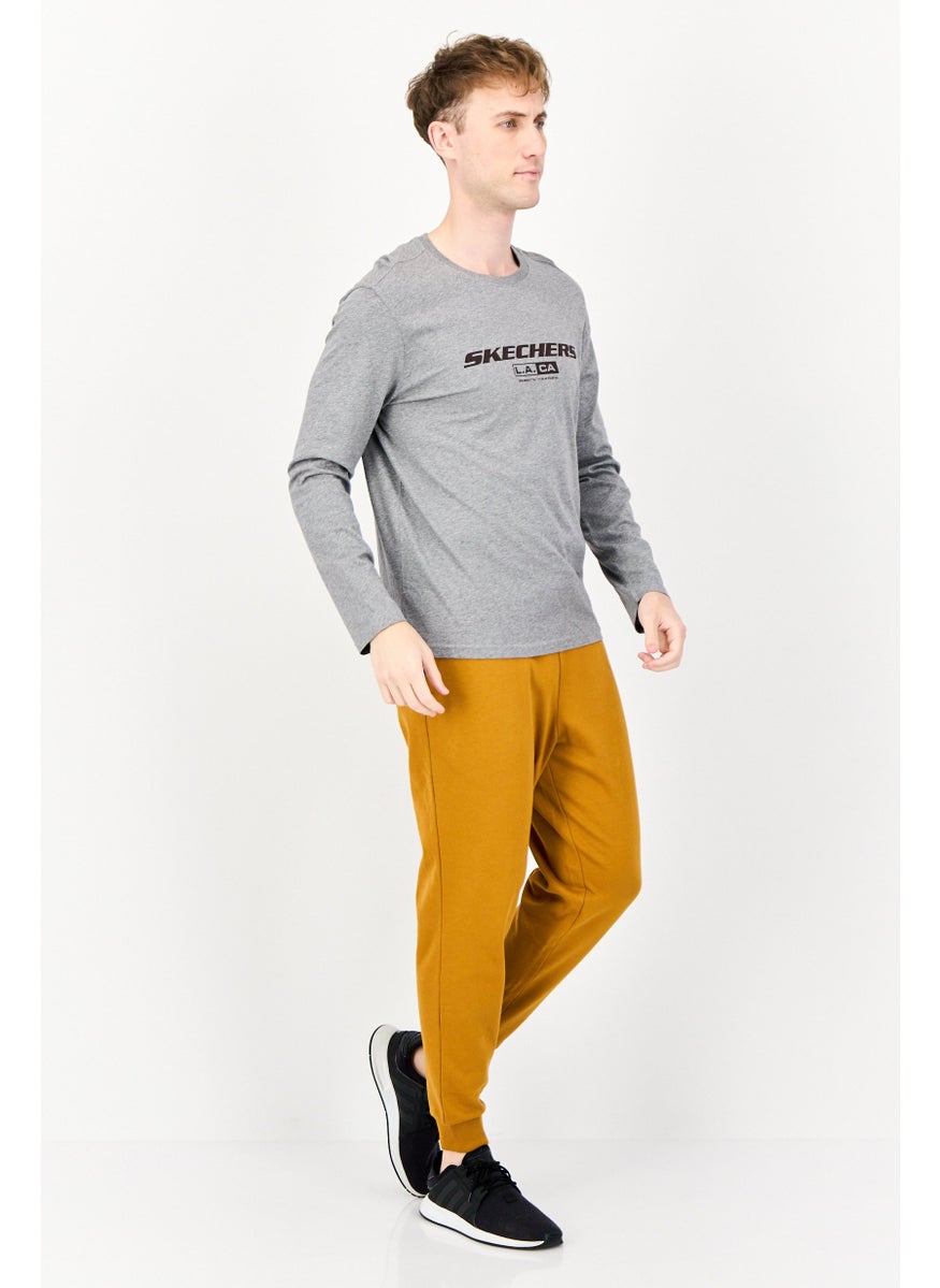 SKECHERS Men Sportswear Fit Long Sleeve Outdoor T-Shirt, Grey  - Image 4