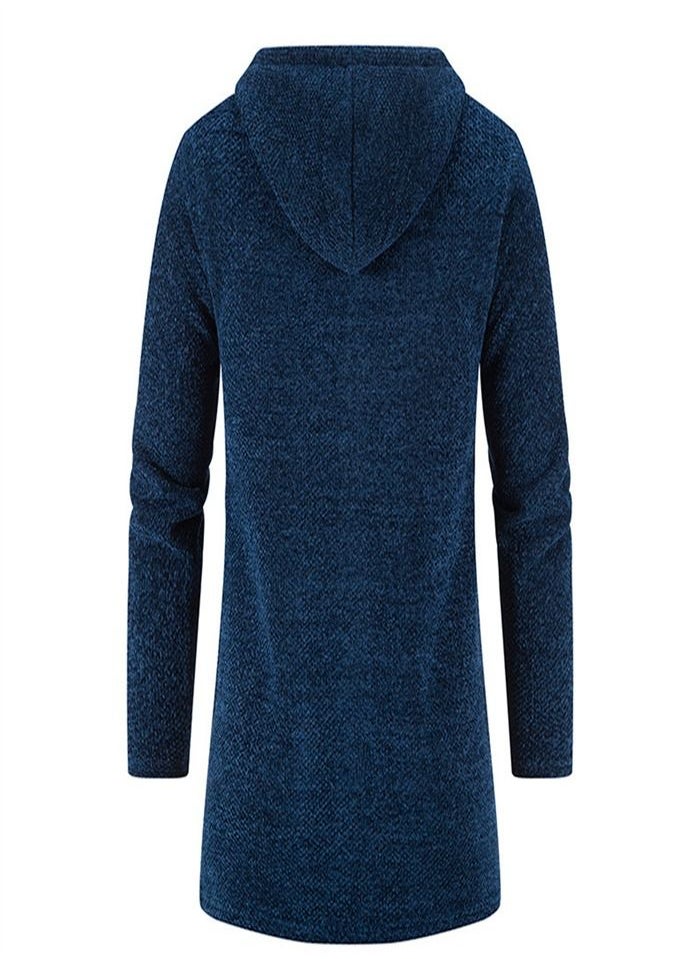 Loquat - Men's Plush Trend Cardigan Chenille Jacket Blue - Image 1