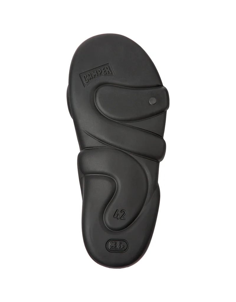 Camper Kobarah Flat, Men's Sandal, Black