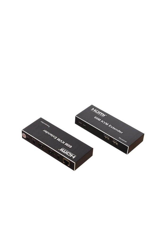 HDMI Network Extender Cable – 60 Meter Signal Extension – Black - Image 1