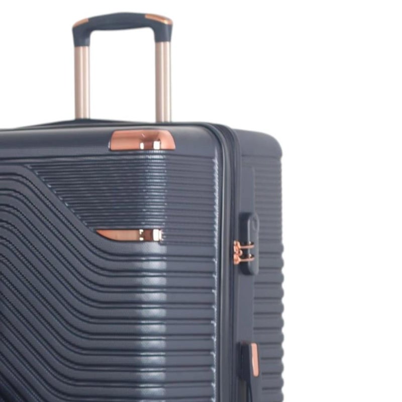 Aviator Luxury Bridal Luggage Set - 5 Pieces (Large Sizes & Shatter Resistant with a Modern Nickel Finish) - Image 2