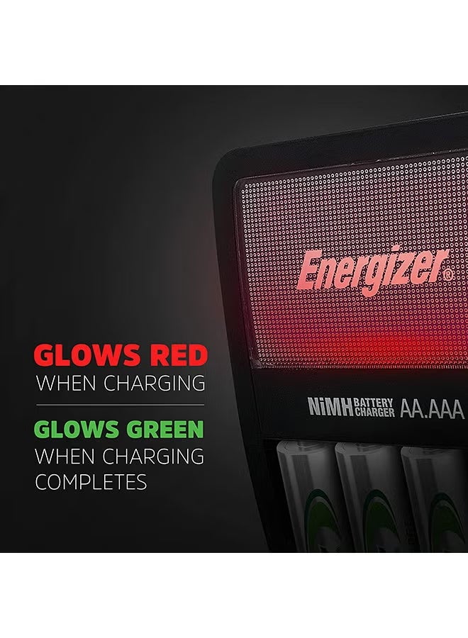 إنرجايزر انرجايزر شاحن بطارية (يتضمن 4 بطاريات ايه ايه/ميجنون 2000 ميلي امبير في الساعة) - Image 5
