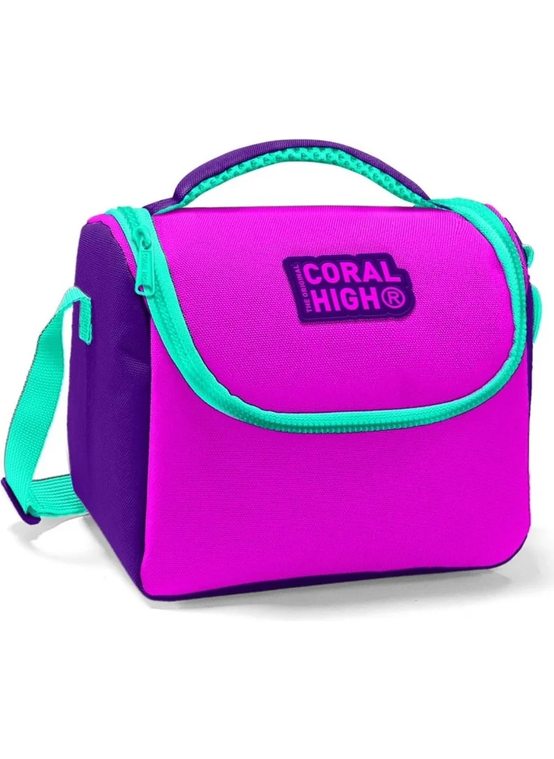 كورال هاي Purple Pink Girl's School and Daily Lunch Bag - Thermal Insulated