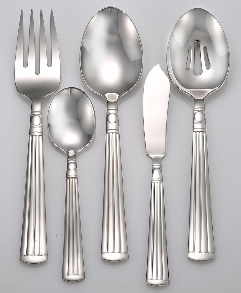 Liberty Tabletop Lincoln 65piece 1810 Flatware Set for 12 Includes Serving Pieces Made in USA - Image 2