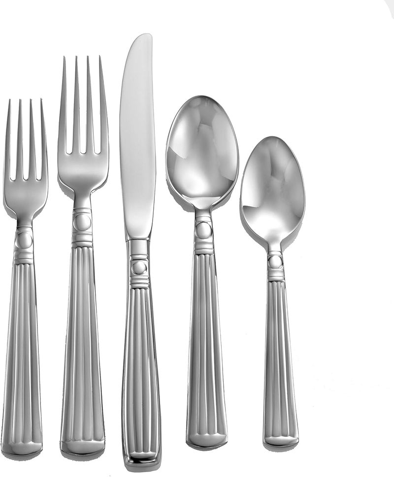 Liberty Tabletop Lincoln 65piece 1810 Flatware Set for 12 Includes Serving Pieces Made in USA - Image 1