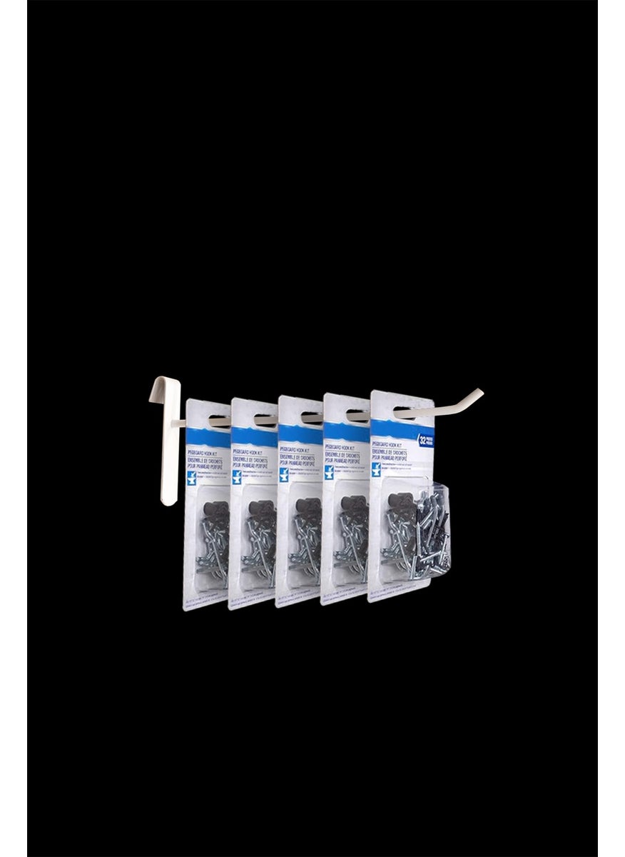 Manken İstanbul Mannequin Istanbul 20 cm - 25 Pieces White Wire Panel Hook Shelf Hanger  - Image 3