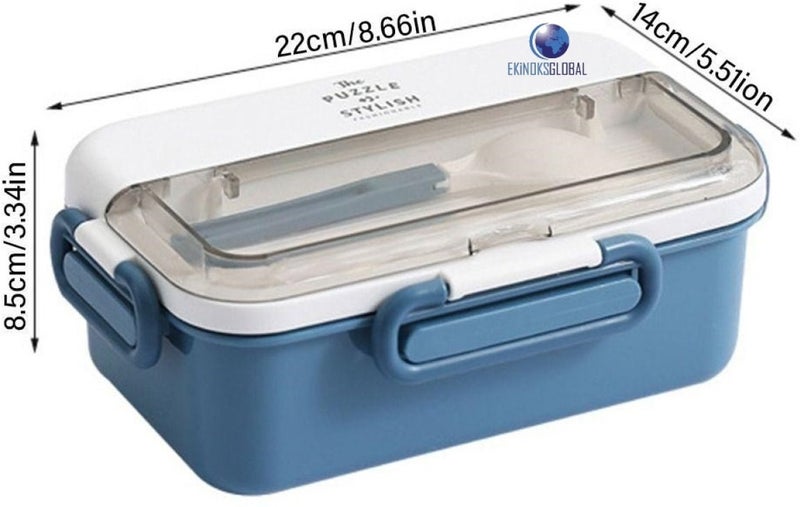 Vagonlife Portable 304 Stainless Steel Leakproof Lunch Box Lunch Box For Kids Student and Office 900ML  - Image 2