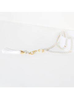 SänHahn Islamic Tasbih 99 Beads Muslim Rosary Prayer Misbaha Ceremony Dhikr Bead with Decorated Tassels Religious Eid Ramadan Gift - White  - Image 3