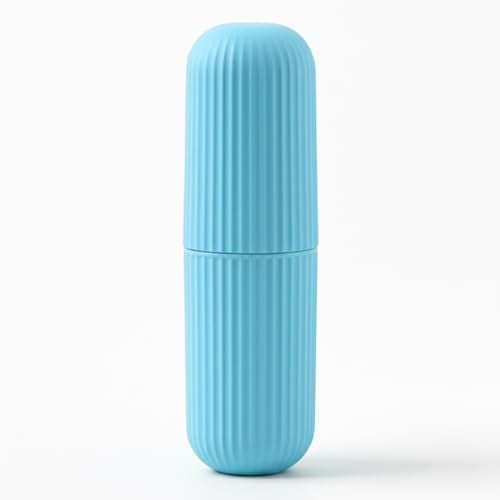 XML Toothbrush Toothpaste Holder Case Cover Container Portable Protective Plastic for Traveling, Camping, Bathroom,Home, School, Business Travel Accessories - Image 1