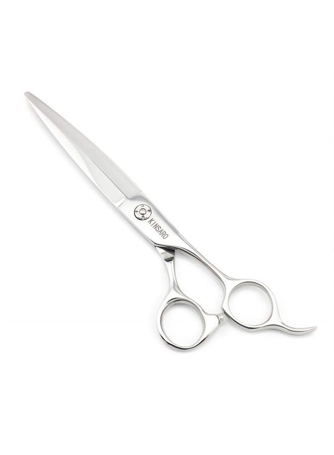KINSARO Barber Scissors 7" Professional Sliding Hair Scissors Willow Shape Sliding Hair Shears Professional Sliding Haircut Shears Razor Edge 440c Barber Shears KINSARO - Image 1
