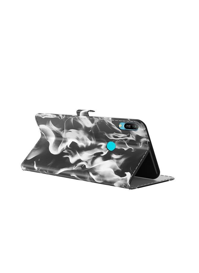 Green Tiger - Case For Huawei Y6 2019 Cloud Fog Pattern Horizontal Flip Leather Case with Holder & Card Slot & Wallet - Image 1