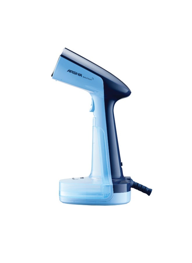 Arshia Portable Garment Steamer – Blue – Easy to Carry and Use - Image 2