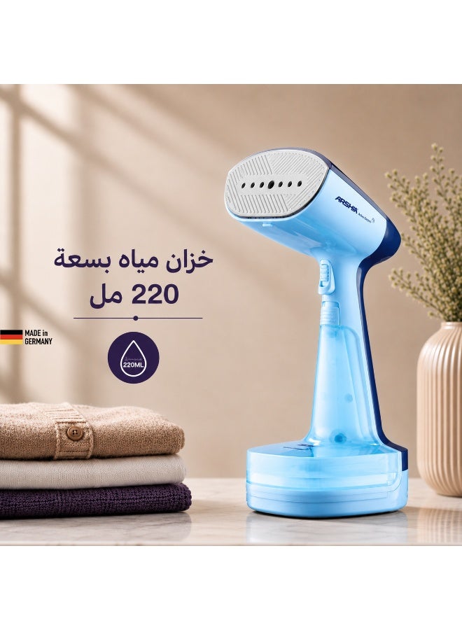Arshia Portable Garment Steamer – Blue – Easy to Carry and Use - Image 3