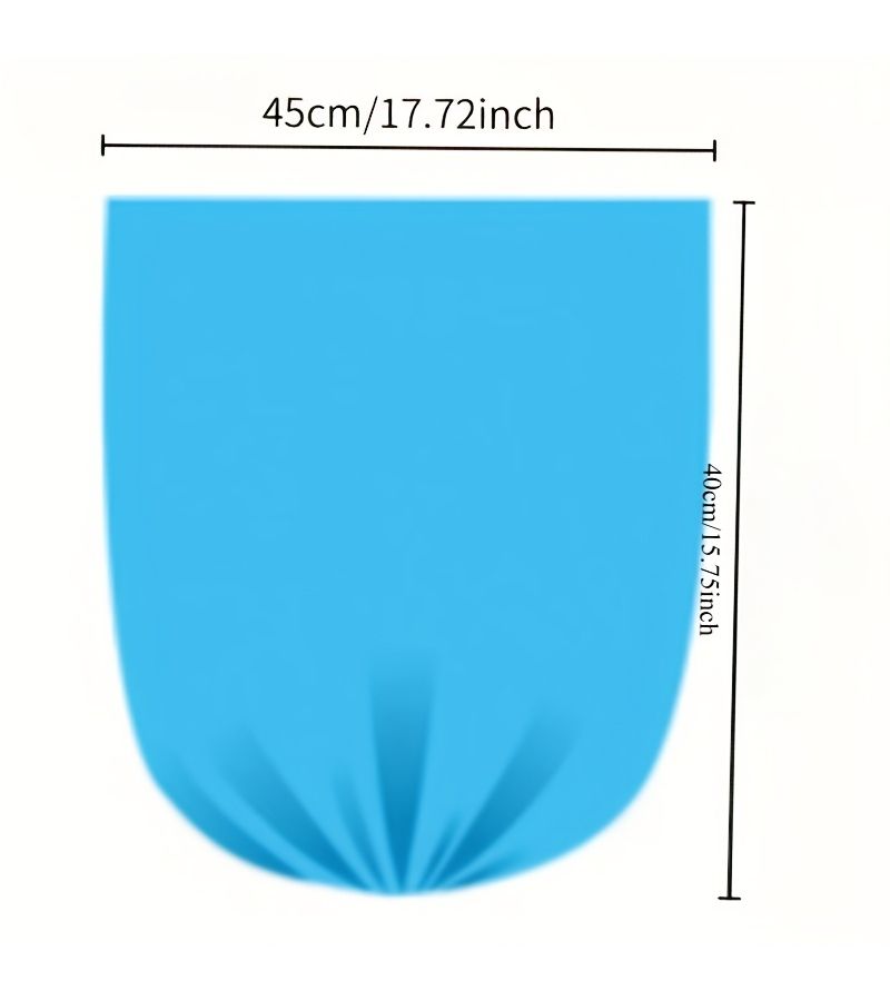 Blue 100 Pack Heavy Duty Thickened Trash Bags Leak Proof for Kitchen Office - Image 3