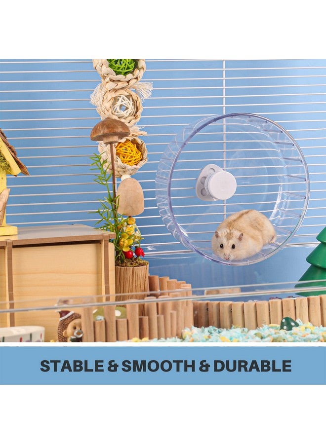 BUCATSTATE Silent Hamster Wheel, 6.7in Exercise Wheel for Gerbil, Dwarf Syrian Hamster, Rat, Mice - Image 4