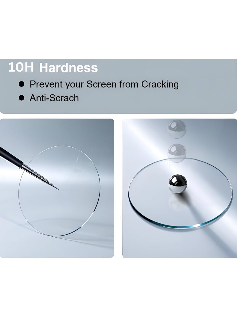 Samsung Galaxy Watch 7 44mm 4 Pack 10H Glass Screen Protector Anti Scratch HD Clarity Bubble Free Easy Install - Image 3