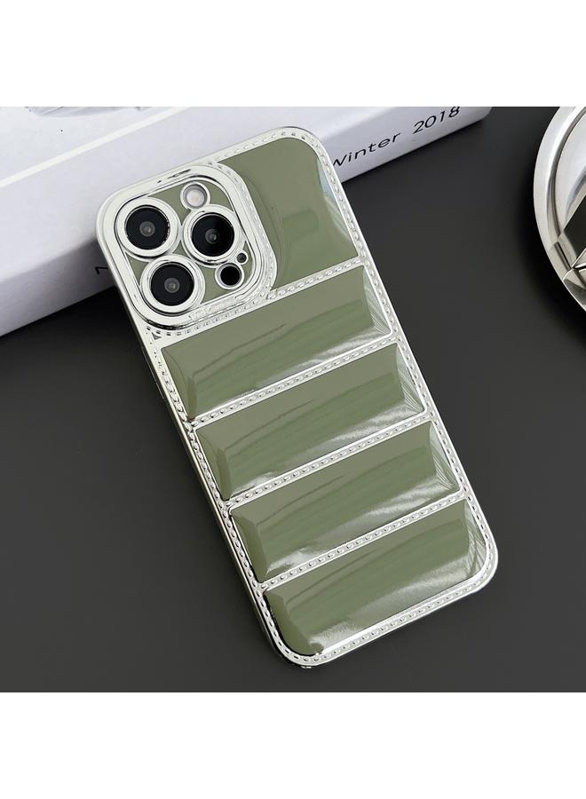 اس-توب جراب لهاتف iPhone 16 Pro، مصنوع من مادة TPU ذات حافة فضية مطلية بالكهرباء - Image 1