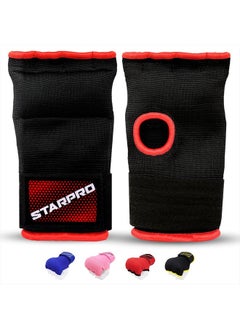 Padded Boxing Hand Wraps - Secure Velcro Closure & Knuckle Padding for Maximum Safety - Ideal for Boxing, Fitness, Training - Many Colors & Sizes