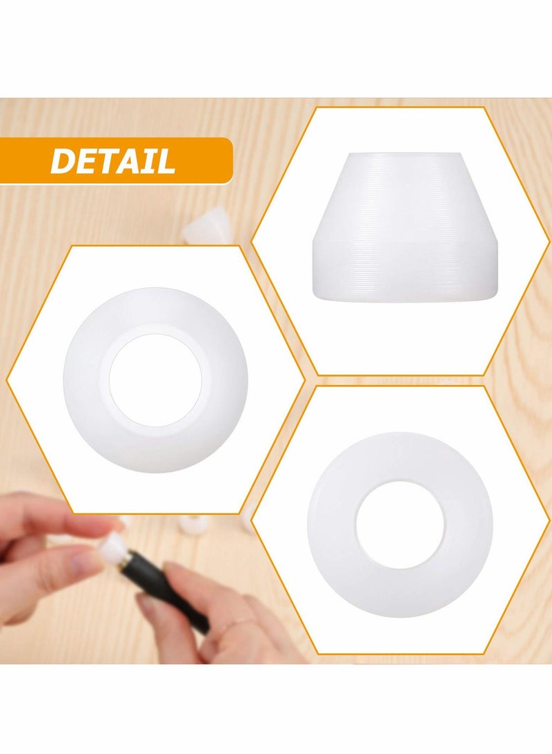 Excefore Pen Bushings White Pen Bushings Non Stick Durable Pen Bushings Synthetic Bushings for CA Finishing Pen Turning 20 Pieces - Image 4