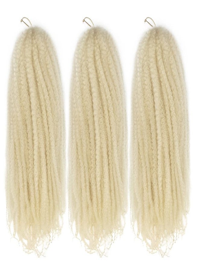 KGBFASS 24inch Blonde Marley Braiding Hair Long Kinky Curly Marley Twist Braiding Hair for Faux Locs Box Braids Crochet Hair Extension Black Women 3Pcs(613#) - Image 1