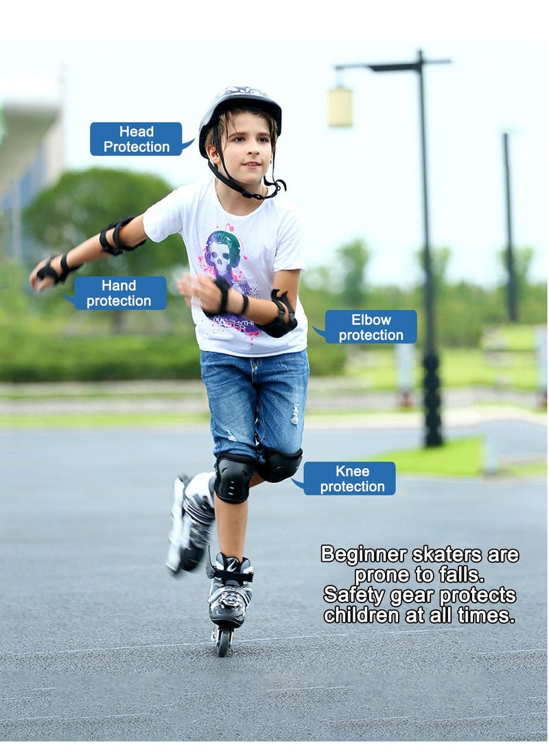 Kids Adjustable Perfect inline skates Roller Skate Shoe Set with LED Flash