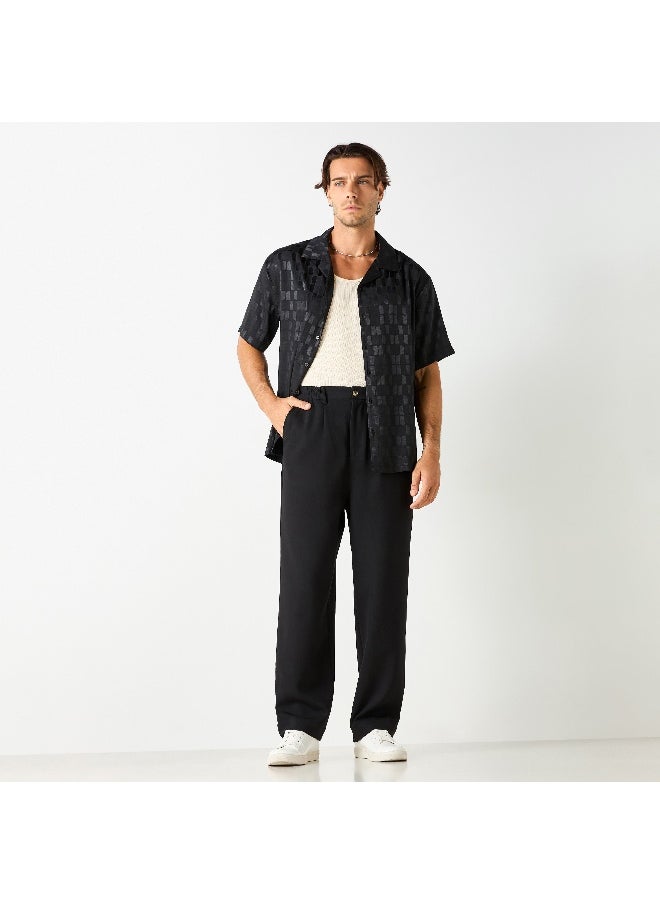 Iconic Iconic Relaxed Fit Trousers with Pockets  - Image 1