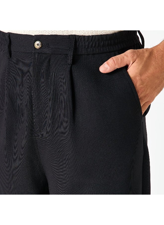 Iconic Iconic Relaxed Fit Trousers with Pockets  - Image 3