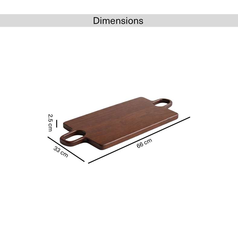 Pan Home Kiara Acacia Serving Platter - Walnut - Image 5