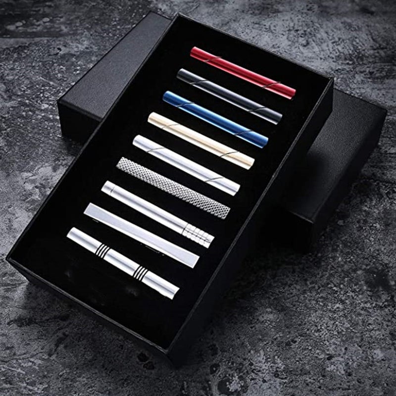 8Pcs Fashion Tie Clips Copper Necktie Clasps Business Tie Clamps for - Image 4
